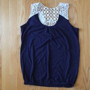 Mudd Crochet Tank Top